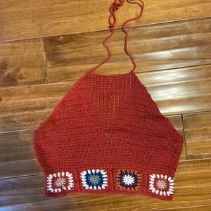 forever 21 crochet halter top